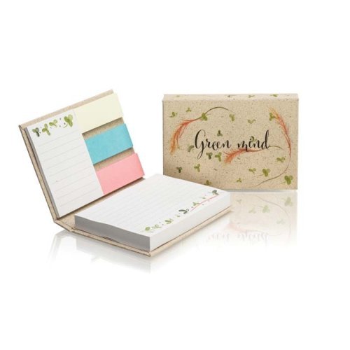 Blocco note con copertina rigida in carta erba