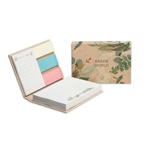 Blocco note con copertina rigida in carta erba