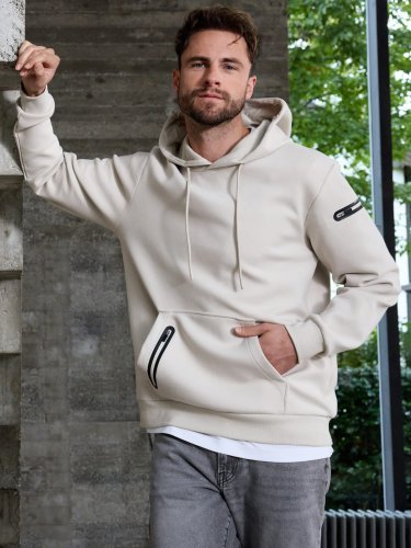 Men's hoody interlock