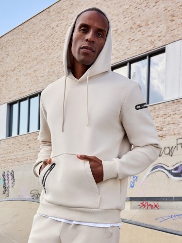 Men's hoody interlock