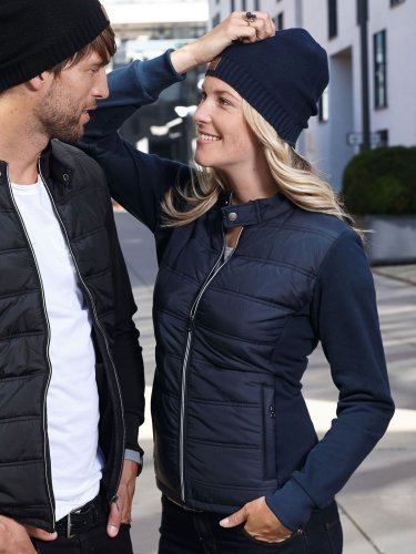 Ladies' hybrid sweat jacket