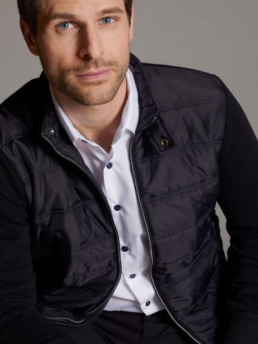 Men's hybrid sweat jacket