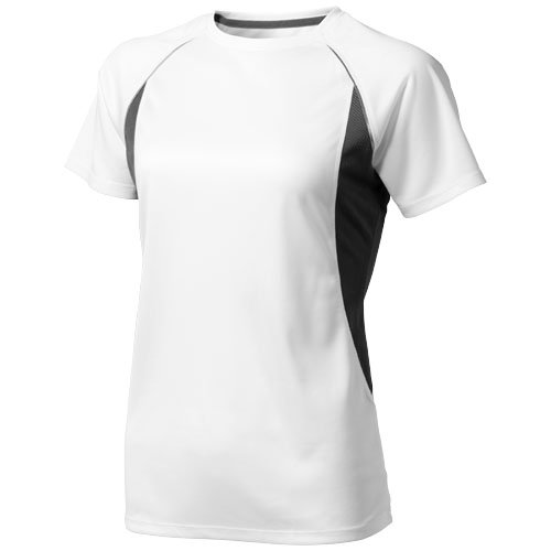 T-shirt cool fit Quebec donna BIanco/Antracite