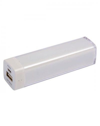POWER BANK con cavo standard 2200 mAh Bianco