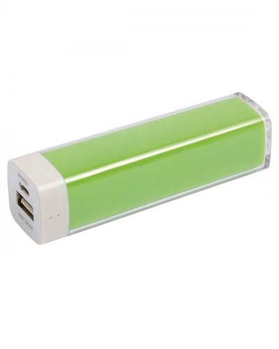 POWER BANK con cavo standard 2200 mAh Verde mela