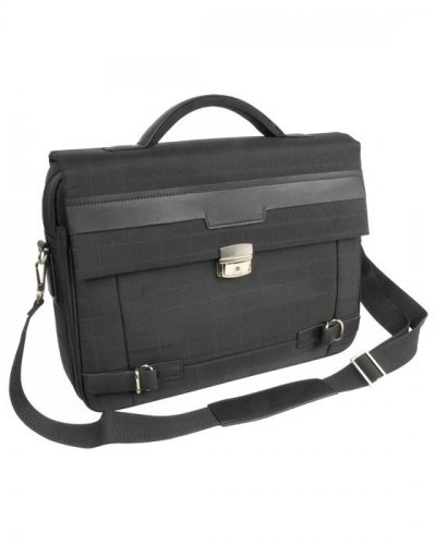 Borsa portacomputer con tracolla Nero