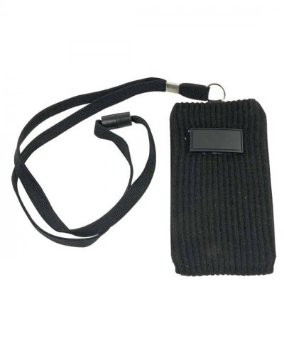 Porta cellulare da collo Nero