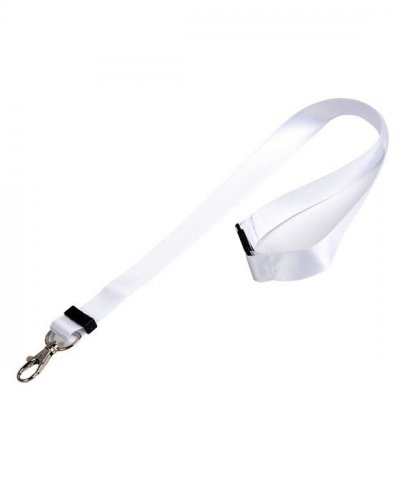 Nastro da collo in raso Bianco