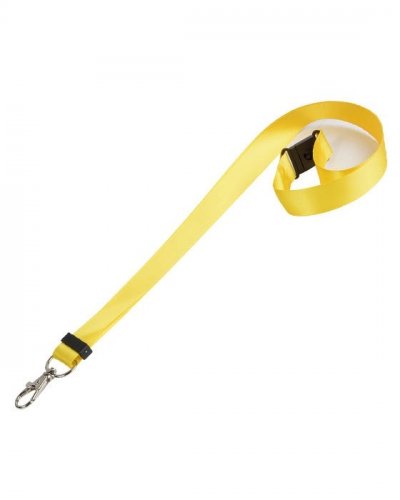 Nastro da collo in raso Giallo