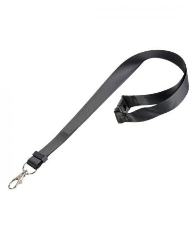 Nastro da collo in raso Nero
