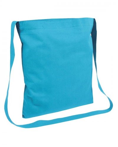 Shopper con tracolla Celeste