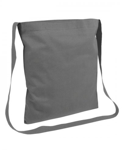 Shopper con tracolla Grigio