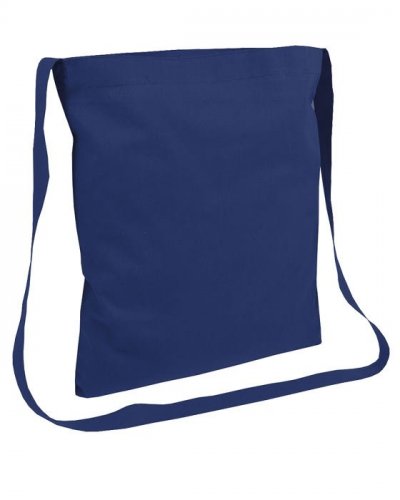 Shopper con tracolla Blu scuro