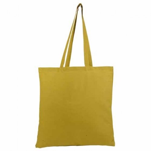 Borsa shopper in cotone quadrata personalizzata Verde Militare
