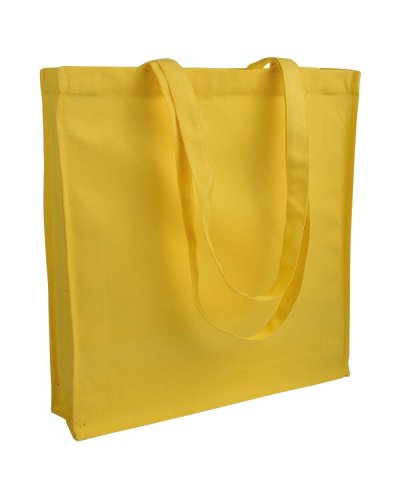 Shopper in Canvas molto pesante con soffietto