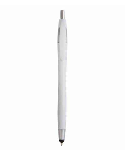 Penna a scatto con touch screen Bianco