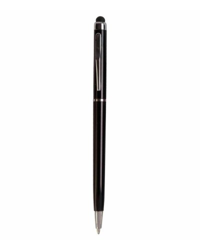 Penna a sfera slim a rotazione Nero