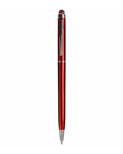 Penna a sfera slim a rotazione Rosso