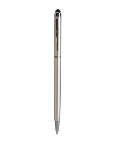 Penna a sfera slim a rotazione Argento