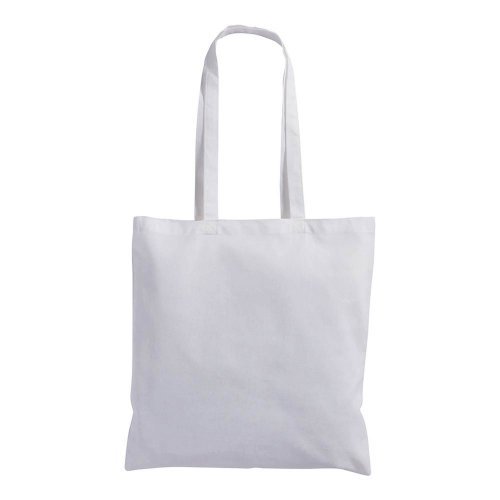 Shopper cotone bianco  42x42 cm 135g/m² manici lunghi