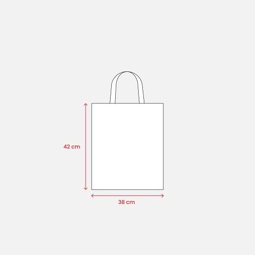 Shopper Cotone 135g Colorata Manici Corti 38x42cm |