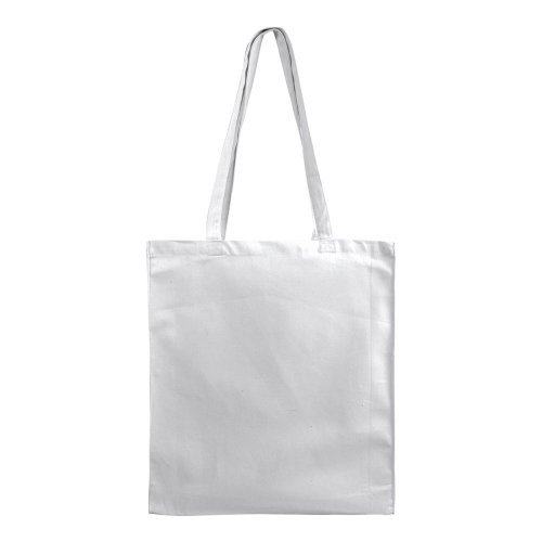 Shopper cotone pesante con soffietto e zip - 38x42x8 cm
