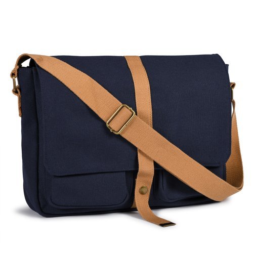 Tracolla vintage in policotone canvas