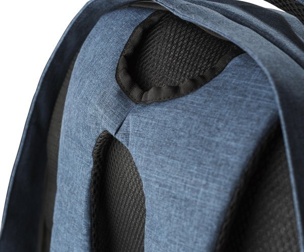 Sac à dos porte-ordinateur antivol en rpet celeste