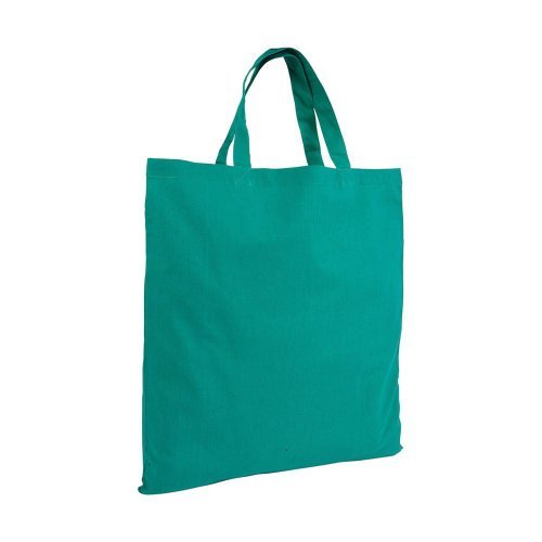 Sac en Coton Coloré 135g Poignées Courtes 38x42cm |