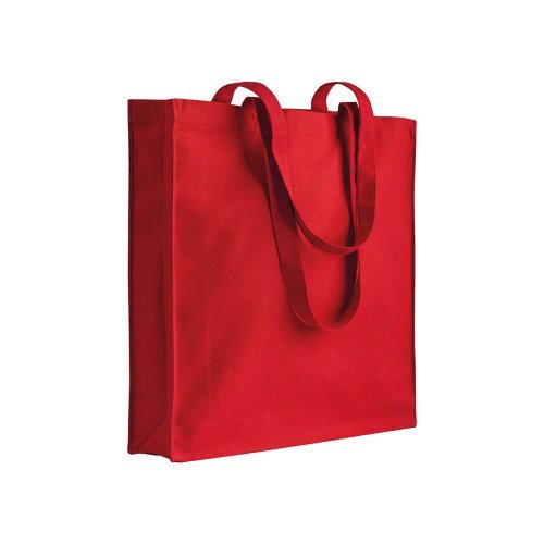 Sac cabas en toile 280g avec soufflet 38x42x8cm