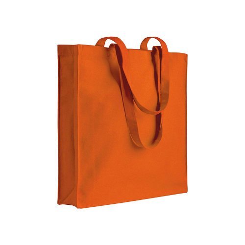 Sac cabas en toile 280g avec soufflet 38x42x8cm