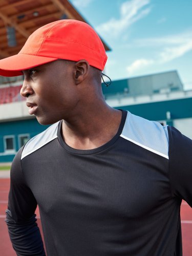T-shirt de course à manches longues pour homme  grs