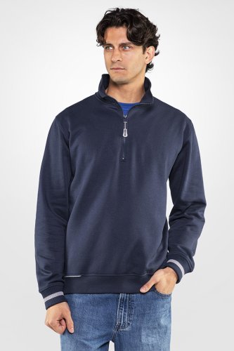 Felpa slalom mezza zip