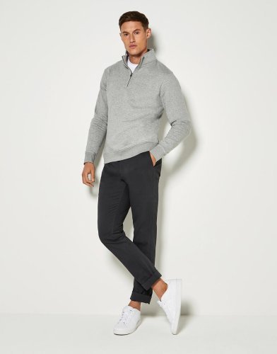 Felpa mezza zip regular fit