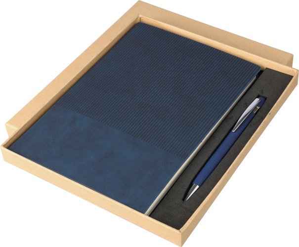 Ensemble carnet a5 et stylo à bille en pu recyclé tarek