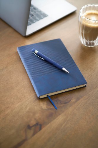 Ensemble carnet a5 et stylo à bille en pu recyclé tarek