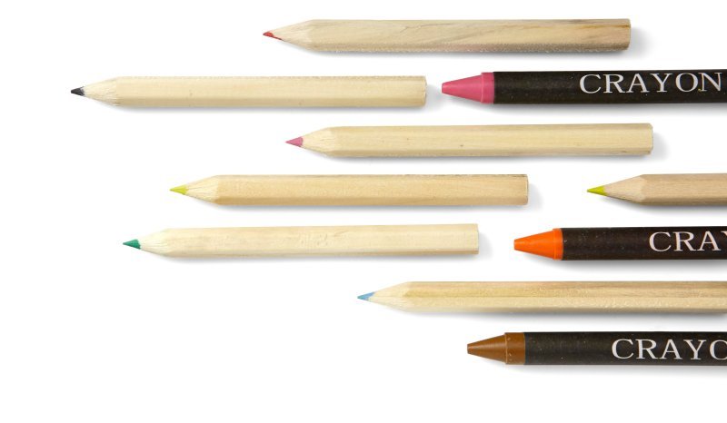 Set 6 colori a cera in cartone selena
