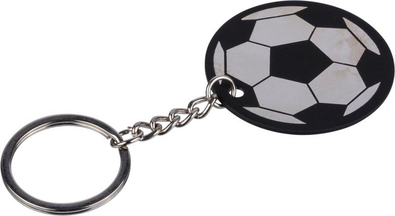 Portachiavi a forma pallone da calcio in acciaio inox riciclato ciro
