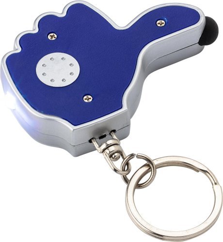 Portachiavi melvin | plastica | led e stylus