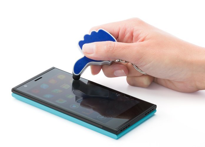 Portachiavi melvin | plastica | led e stylus