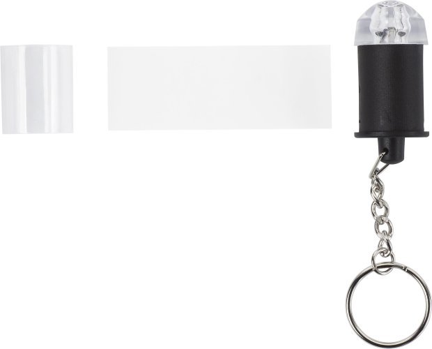 Portachiavi con mini torcia, in abs carly