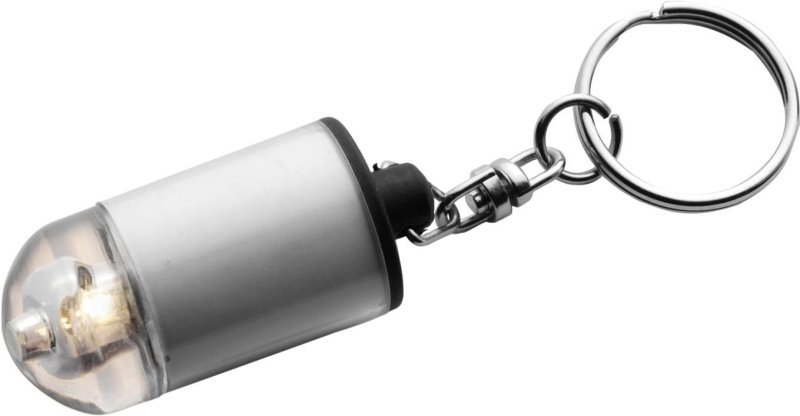 Portachiavi con mini torcia, in abs carly