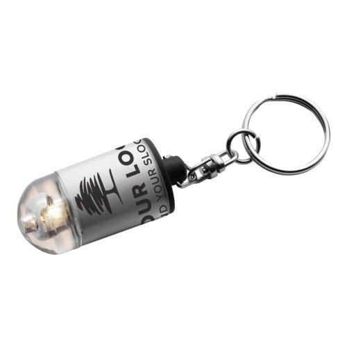 Portachiavi con mini torcia, in abs carly
