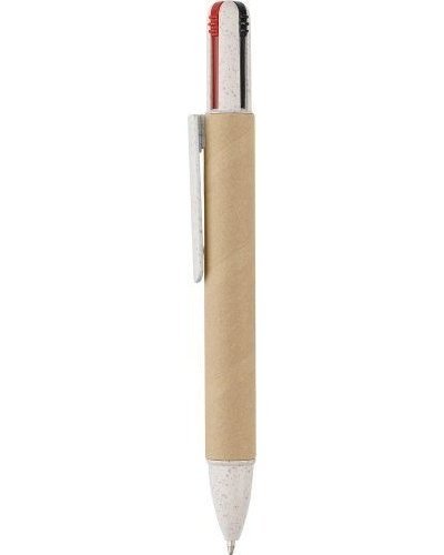 Penna a sfera deborah | cartone riciclato e paglia di frumento | 4 colori