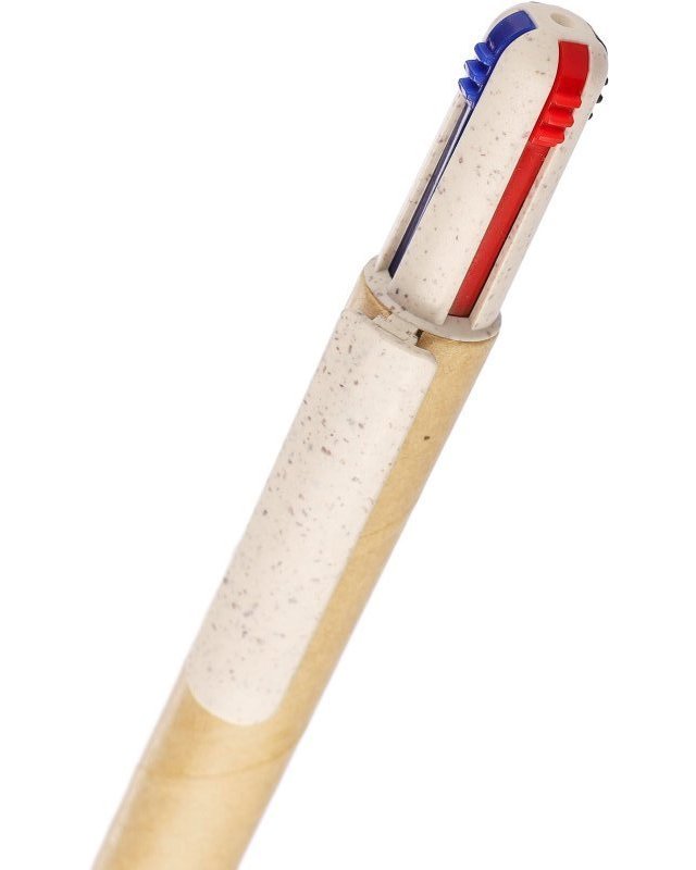 Penna a sfera deborah | cartone riciclato e paglia di frumento | 4 colori