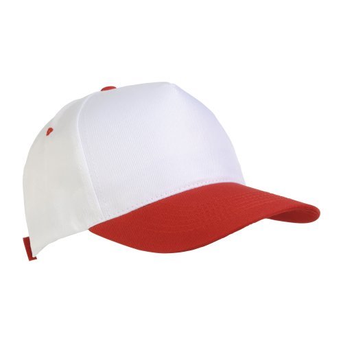 Cappellino in poliestere, 5 pannelli, regolazione a velcro