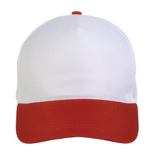 Cappellino in poliestere, 5 pannelli, regolazione a velcro