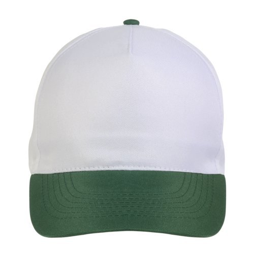 Cappellino in poliestere, 5 pannelli, regolazione a velcro