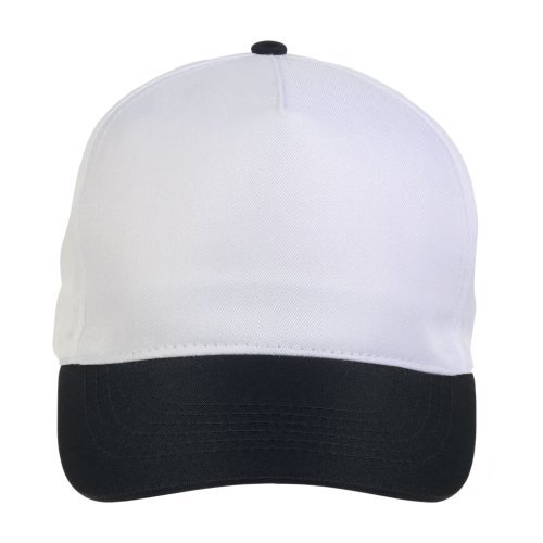 Cappellino in poliestere, 5 pannelli, regolazione a velcro
