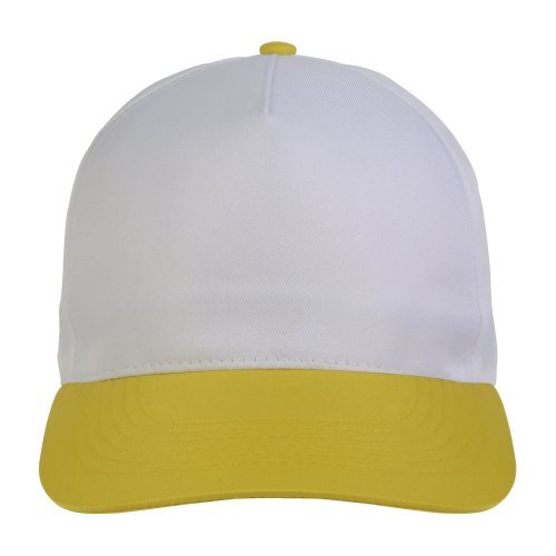 Cappellino in poliestere, 5 pannelli, regolazione a velcro